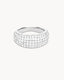 Geneva diamond ring in silver color