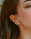 Studs Mady diamond with precious zircons Silver