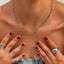 Collar de eslabones Valentina color plata - Pialu💧 Waterproof Jewels-