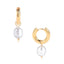 Hoops colgantes de perla barroca - Pialu💧 Waterproof Jewels-